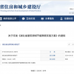 湖北省住建厅关于印发《湖北省建筑领域节能降碳实施方案》的通知 湖北省住建厅关于印发《湖北省建筑领域节能降碳实施方案》的通知